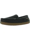 Dearfoams Womens Padded Insole Slip On Moccasin Slippers In Black