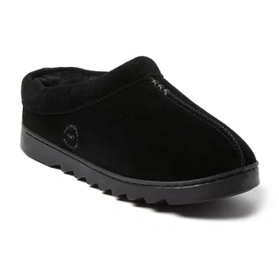 Dearfoams Womens Slip-on Slippers In Black