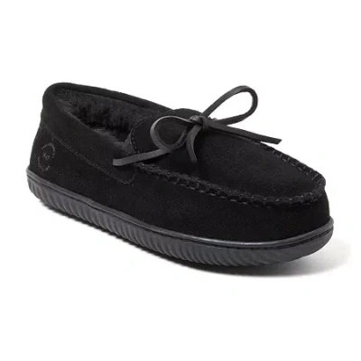 Dearfoams Womens Slip-on Slippers In Black