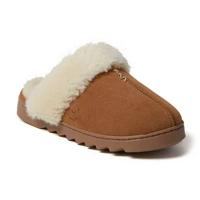Dearfoams Womens Slip-on Slippers In Brown