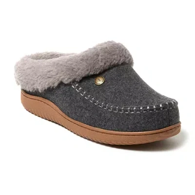 Dearfoams Womens Slip-on Slippers In Gray