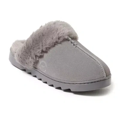 Dearfoams Womens Slip-on Slippers In Gray