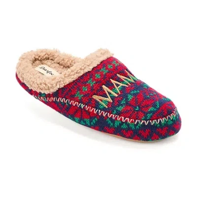 Dearfoams Womens Slip-on Slippers In Multi