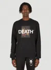 Death Cigarettes Graphic-print Long-sleeve T-shirt In Black
