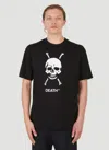 Death Cigarettes Skull-print T-shirt In Black