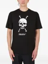 Death Cigarettes Skull-print T-shirt In Black