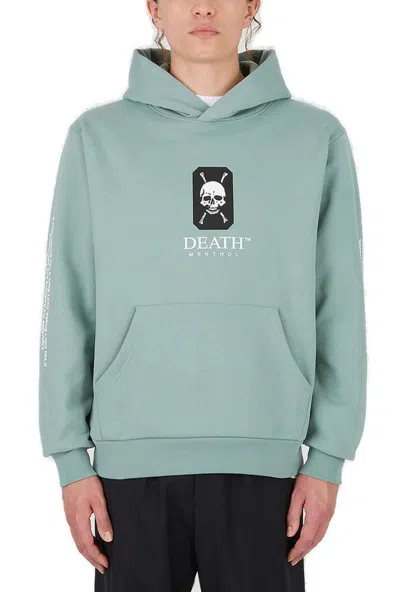 Death Cigarettes Death Hooded Sweatshirt In Green