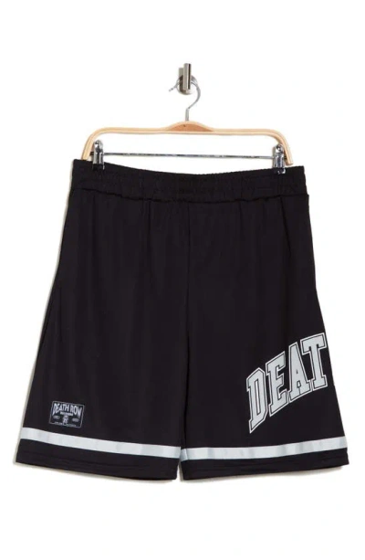 Death Row Records Mesh Baketball Shorts In Black