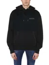 Deathmask Cotton Hoodie In Black