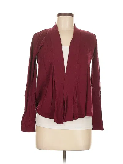 Pre-owned Deb Cardigan Sweater In Burgundy