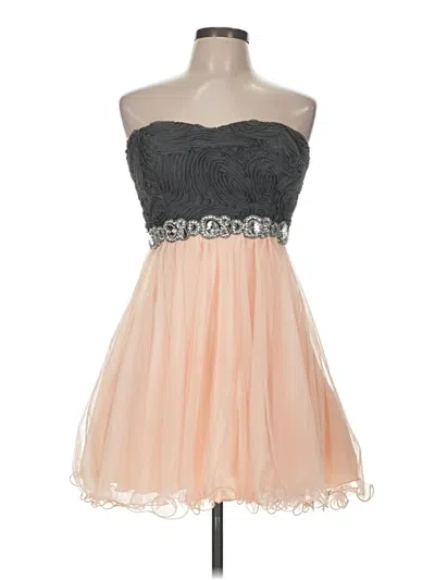 Pre-owned Deb Cocktail Dress In Gray