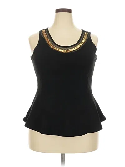 Pre-owned Deb Sleeveless Top Black Halter Neckline Tops