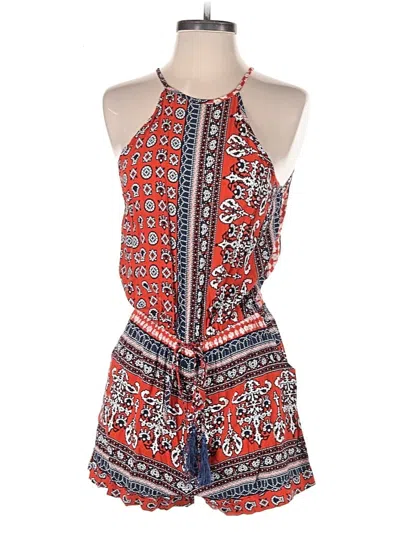 Pre-owned Debbie Dabble By Angel Biba Romper In Red