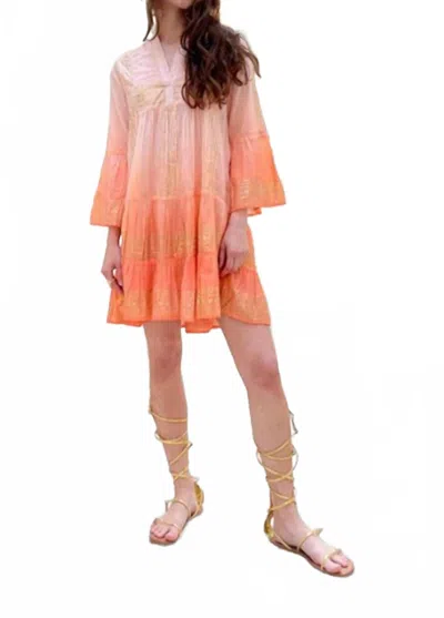 Debbie Katz Chiara Tunic Dress In Coral In Orange