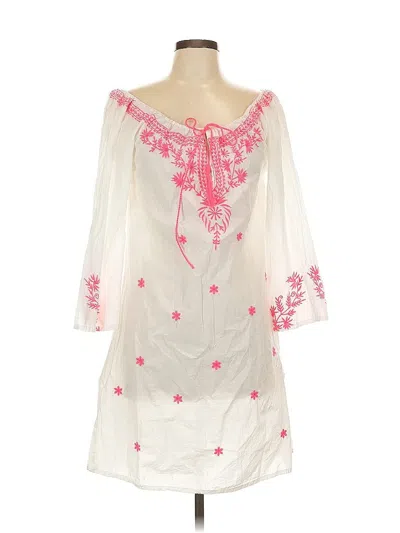 Pre-owned Debbie Katz Cocktail Dress In White