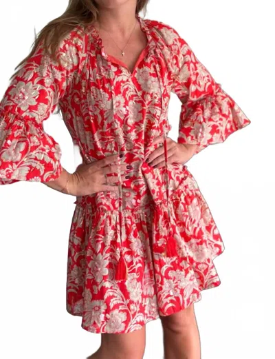 Debbie Katz Cynthia Mini Dress In Red