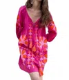 Debbie Katz Elia Tunic Dress In Fuchsia In Pink