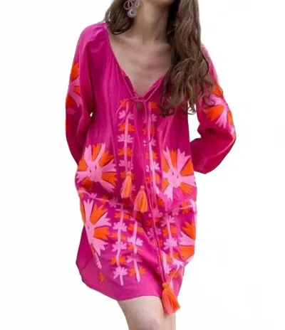 Debbie Katz Elia Tunic Dress In Fuchsia In Pink