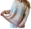 Debbie Katz Franca Stripe Sweater In Off White In White