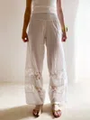 Debbie Katz Liz Pant In White In Grey