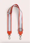 Debbie Katz Metalic Stripe Bag Strap In Orange In Orange