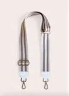 Debbie Katz Metalic Stripe Bag Strap In White In White