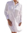 Debbie Katz Penny Shirt Tunic Top In White In White