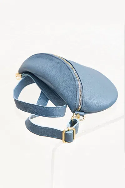 Debbie Katz Women Leather Fanny Handbag In Denim