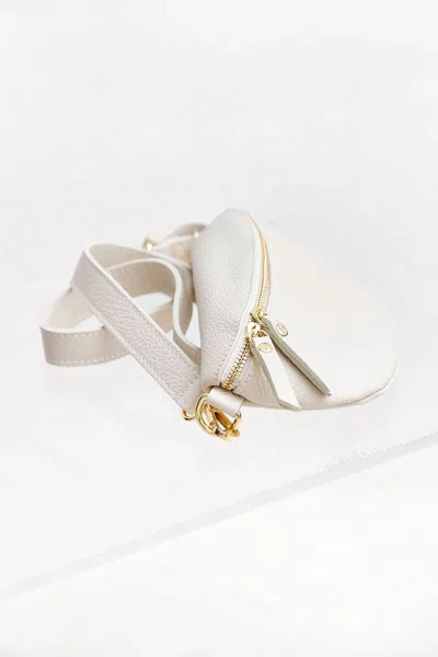 Debbie Katz Women Leather Fanny Handbag In White