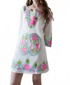 Debbie Katz Women's Short Embriodered Tunic In White In White