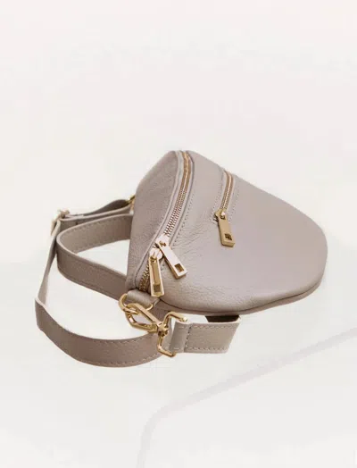 Debbie Katz Women Susina Leather Bum Bag In Gray