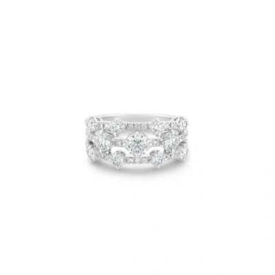 Debeers Arpeggia Three Row Ring In White