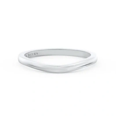 Debeers Db Classic Plain Shaped Wedding Band In Metallic