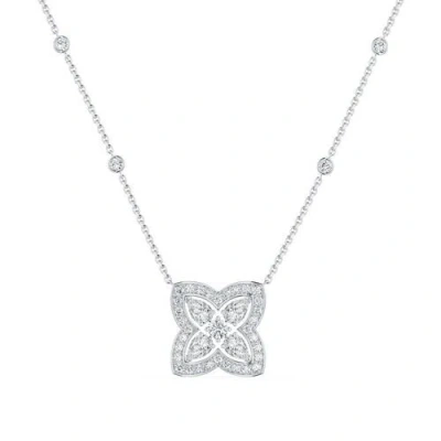 Debeers Enchanted Lotus Pendant In White