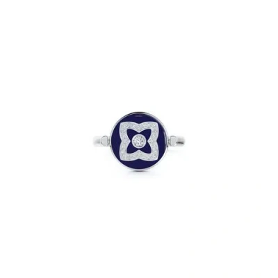 Debeers Enchanted Lotus Ring In White Gold