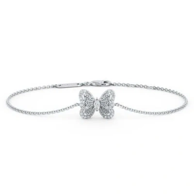 Debeers Portraits Of Nature Butterfly Bracelet In White Gold