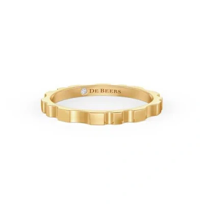 Debeers Rvl Band Ring In Yellow Gold