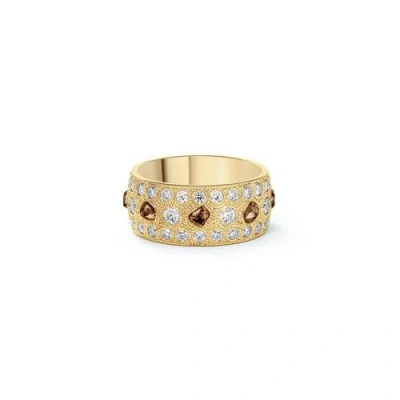 Debeers Talisman Large Band In Yellow Gold