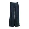 Deborah Lindquist Eco Lifestyle Black Alex Low Rise Wide Leg Jean In Black