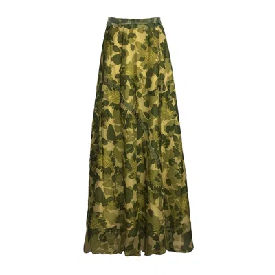 Deborah Lindquist Eco Lifestyle Women's Amelia Maxi Parachute Skirt Camo