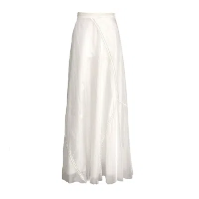 Deborah Lindquist Eco Lifestyle Women's Amelia Maxi Parachute Skirt White