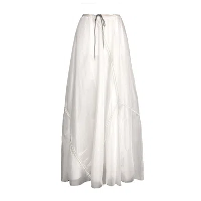 Deborah Lindquist Eco Lifestyle Women's Amy Maxi Parachute Skirt White