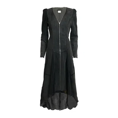 Deborah Lindquist Eco Lifestyle Women's Black Beatrix Denim Coat