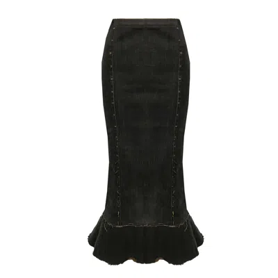 Deborah Lindquist Eco Lifestyle Women's Black Nina Denim Skirt