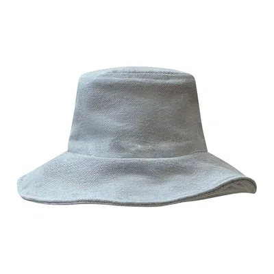 Deborah Lindquist Eco Lifestyle Women's Bleached Blue Denim Bucket Hat