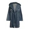 Deborah Lindquist Eco Lifestyle Women's Blue Harper Denim Coat In Blue