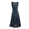 Deborah Lindquist Eco Lifestyle Women's Blue Valerie Denim Dress In Blue