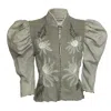 Deborah Lindquist Eco Lifestyle Women's Grey Fleur Denim Jacket In Grey