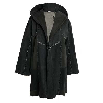 Deborah Lindquist Eco Lifestyle Women's Harper Black Denim Coat Studded