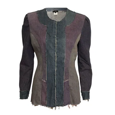 Deborah Lindquist Eco Lifestyle Women's Lana Denim Jacket In Brown